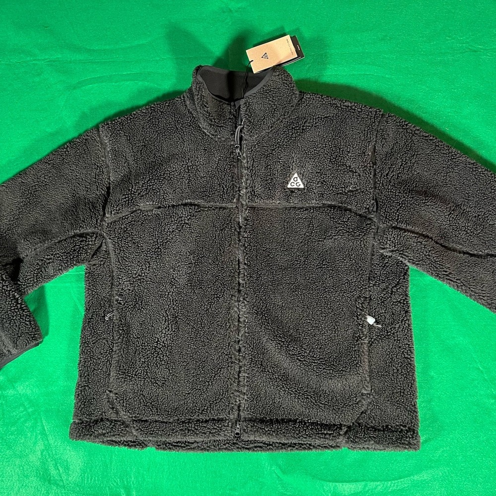 Mens Size Large - Nike ACG Canwell Glacier Therma-Fit ADV Fleece Jacket Black